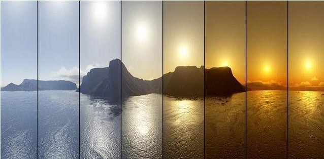 各色温拍摄对比