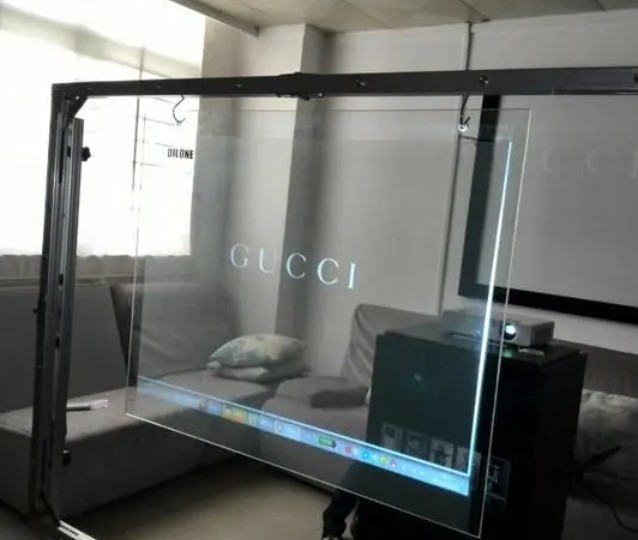 光学玻璃加投影膜的贴膜方法