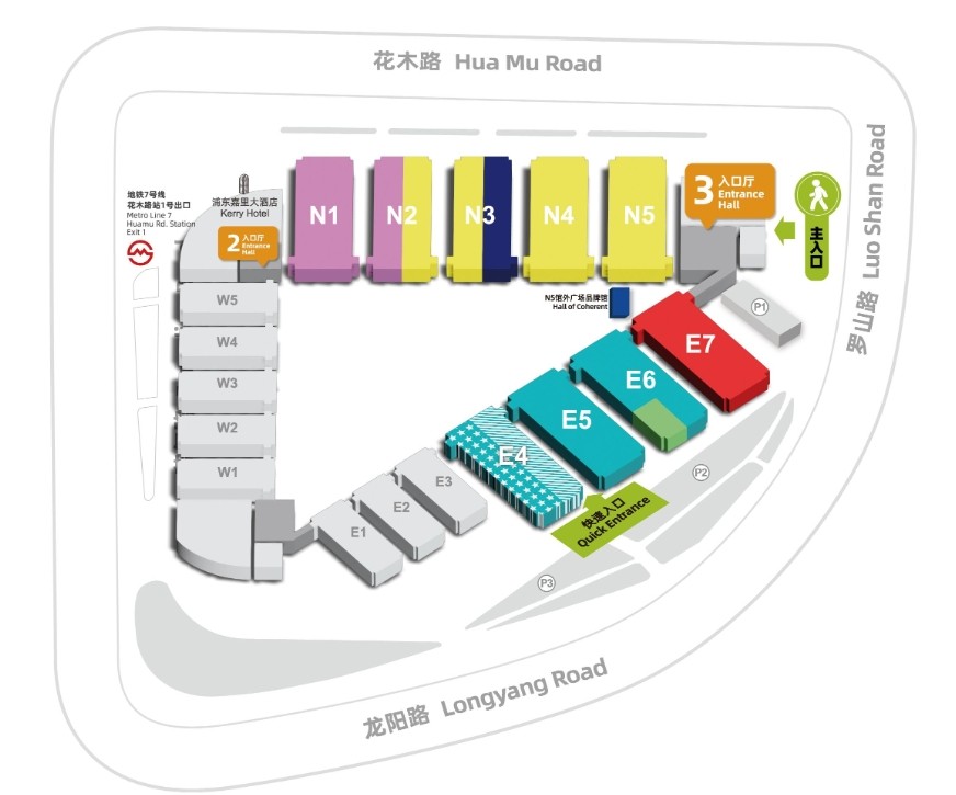 慕尼黑上海光博会展区图